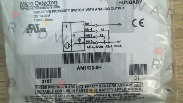 Micro Detectors / Diell (now Datasensing)-AM1/D2-5H price
