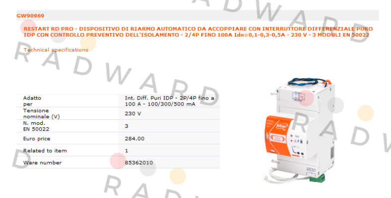 Gewiss-GW90969 price