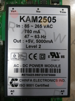 Chinfa Electronics-KAM 2505 obsolete (discontinued), without replacment / alternative  price