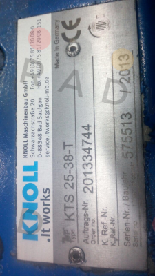 KNOLL-14032 / KTS 25-38-T price