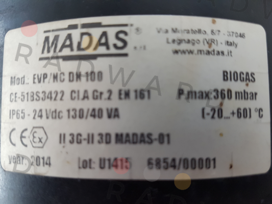Madas-EVP/NC / EVP10B 005 price