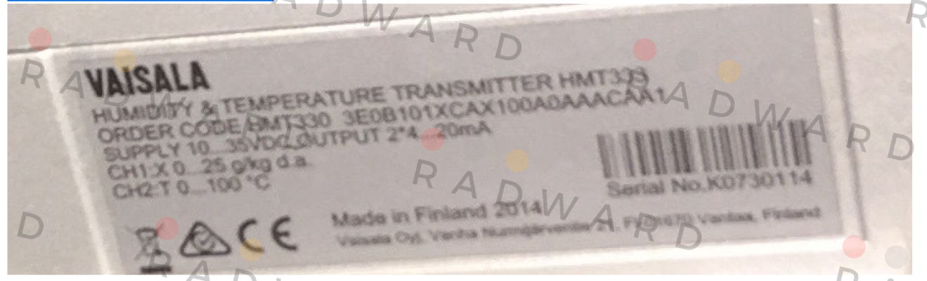 Vaisala-HMT330 3E0B101XCAX100A0AAACAA1  price
