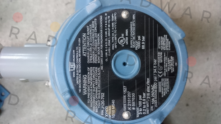 United Electric Controls-J120-702-1010-M540  price