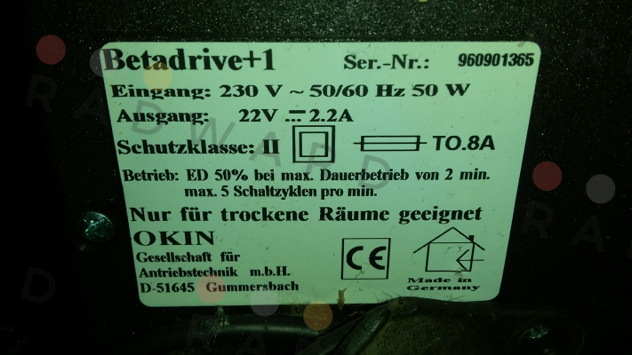 Okin-Keypad-remote control  for motorized armchair (Betadrive 1 actuator) price