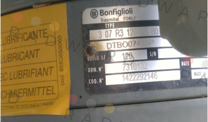 Bonfiglioli-307 R3 120 HZ P160 B0 W0A LO PV price