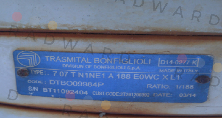 Bonfiglioli-707 T N1NE1 A 188 E0WC X L1 price