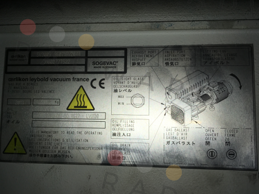 Leybold-960716V2048 , SV300 B  price