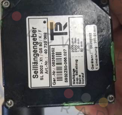 FSG Fernsteuergeräte-40720002 , type  SL3002/GS80 (OEM for TR Electronic)  price