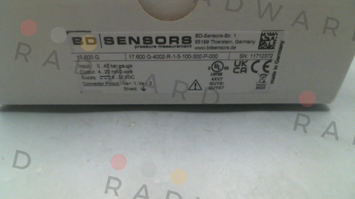 Bd Sensors-Code: 17.600G-4002-R-1-5-100-300-P-000 price