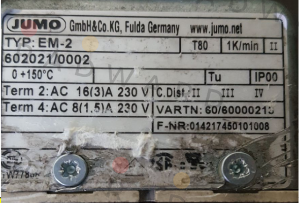 Jumo-EM-2 same as 602021/0002-027-000-25-2000-40-10-00-00-000-00-6/000 price