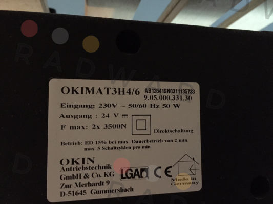 Okin-Remote control for Okimath3H4/6 price