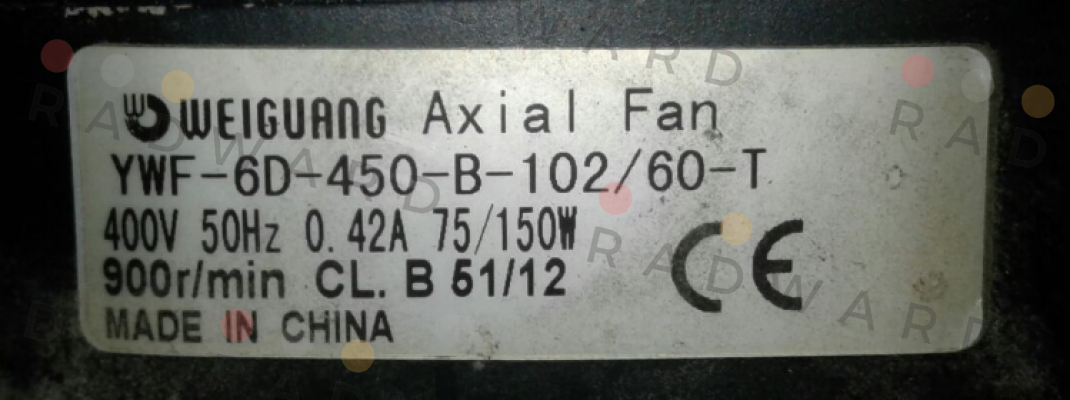 Weiguang-YWF-6D-450-B-102/60-T  price