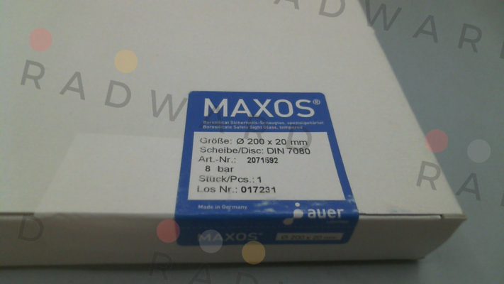 Maxos-2071592 / DIN 7080 200x20mm price