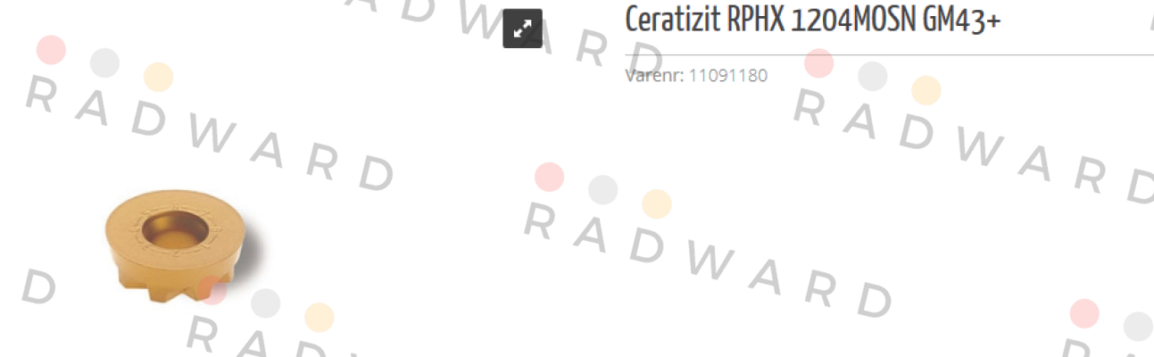 Ceratizit-RPHX 1204MOSN GM43+  obsolete replaced by  RPHX 1204MOSN CTPP235  price