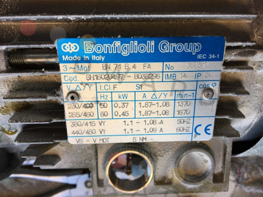 Bonfiglioli-BN 71B 4 FA B14 price