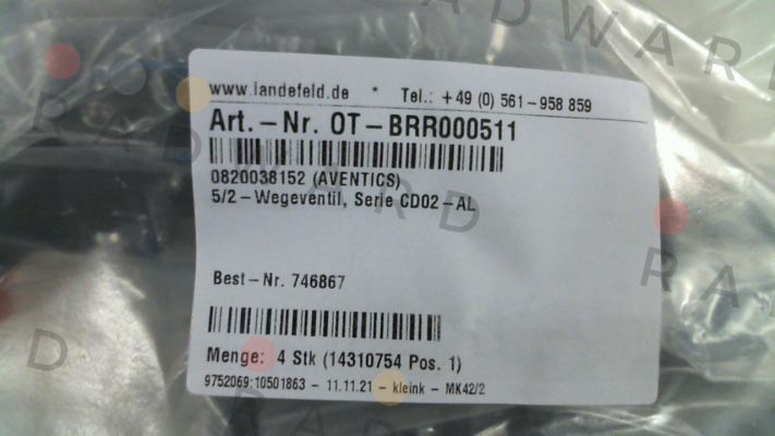 Aventics-0820038152 (CD02-5/2AS-024DC) price