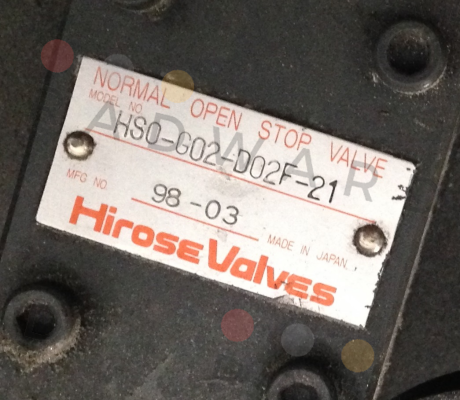 Hirose Valve-HS0-G02-D02F  price
