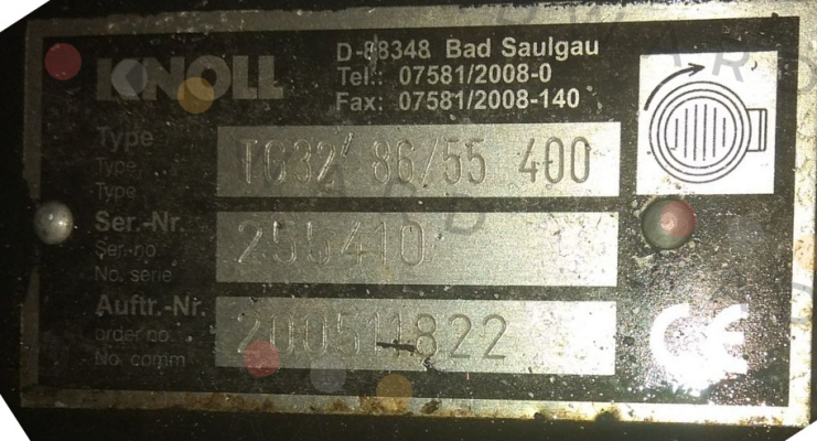 KNOLL-TG 32-86/55 400-1-1-0-0-0-0-0-0-1 - obsolete, alternative - Type: MTR20-7/4A-W-A-HQQV  price