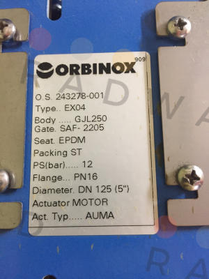 Orbinox-EPDM Sitzdichtung  price