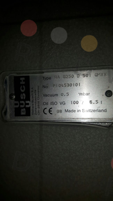 Busch-Type: RA 0250 D 501 QMXX  P/N: P104530101 obsolete replaced by  RA0255  price