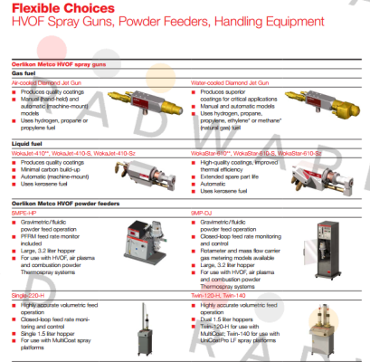 Oerlikon Metco-Water-cooled Diamond Jet Gun  price