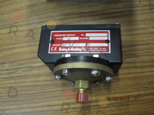 Bailey & Mackey-Type 1381X (0.5 to 11 bar) SN 04 86596 025  price