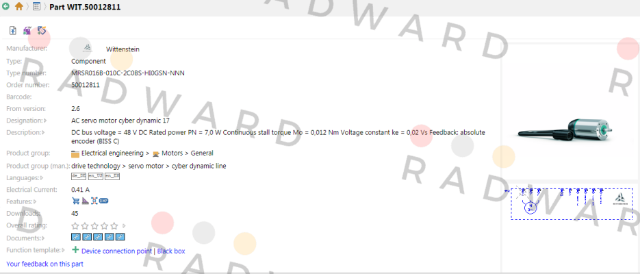 Wittenstein-WIT.50012811  OEM  price