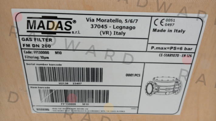 Madas-FF130000 M10 price