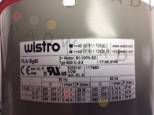 Wistro-17.00.2100 price