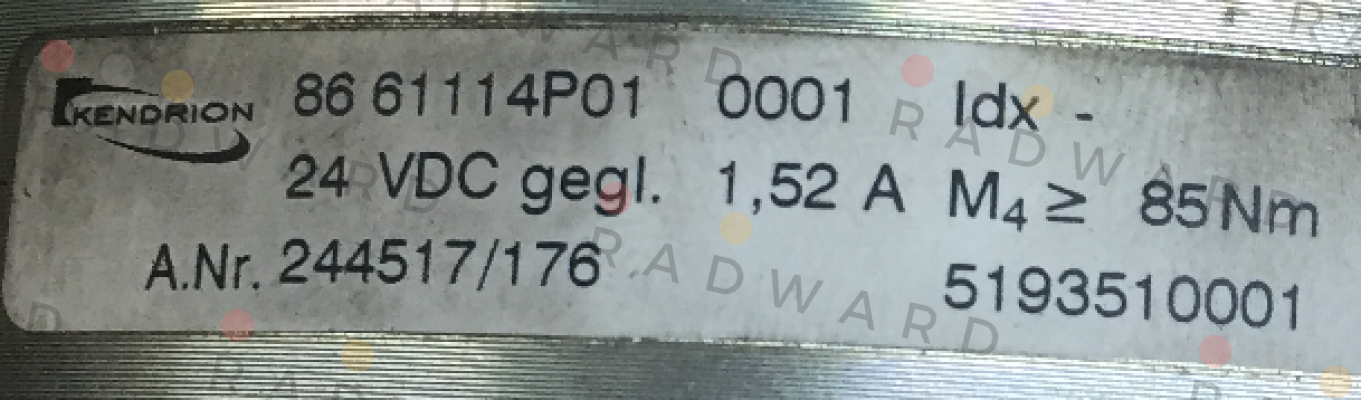 Kendrion-86 61114P01-0001 price