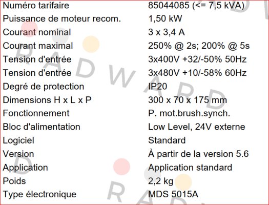 Stober-MDS5015A price
