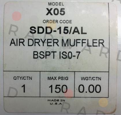 Zander-SDD-15/AL old code! new code SP-FSC15  price