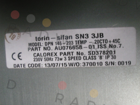 Torin-Sifan-AU076658-01 iSS No. 7  price