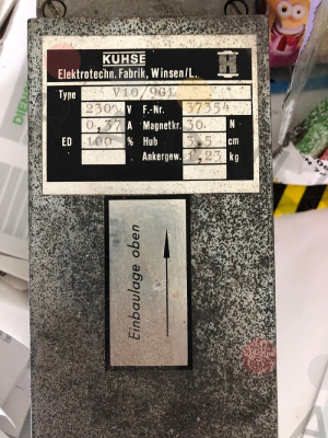 Kuhse-5293460101, type V10/9 GL RE 110V AC price