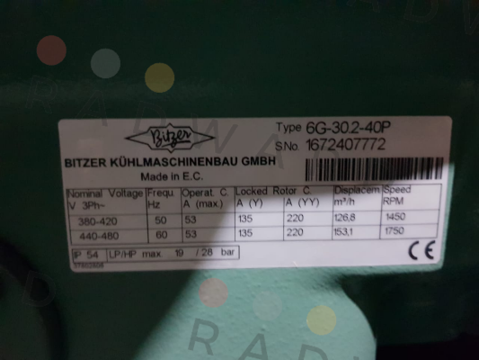 Bitzer-6GE-34Y-40P 400V  price