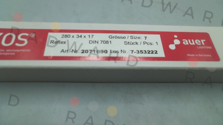 Maxos-2071690, Type: DIN 7081-R (280x34x17) price