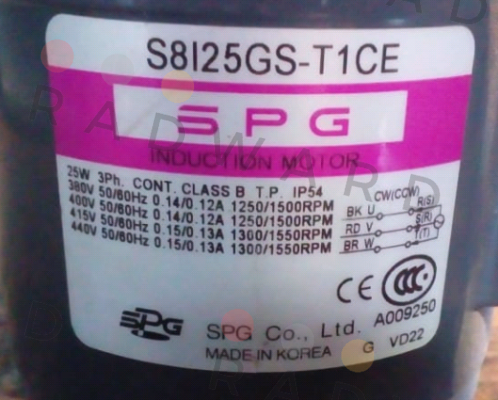 Spg Motor-S8I25GS-T1CE price