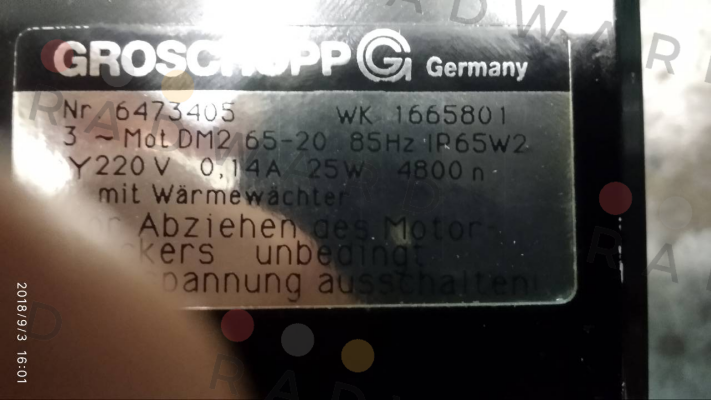 Groschopp-DM2 65-20  OEM  price