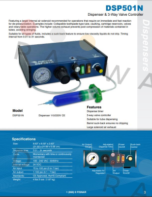 Fisnar-DSP501N obsolete, alternative DC270 (Vieweg) price