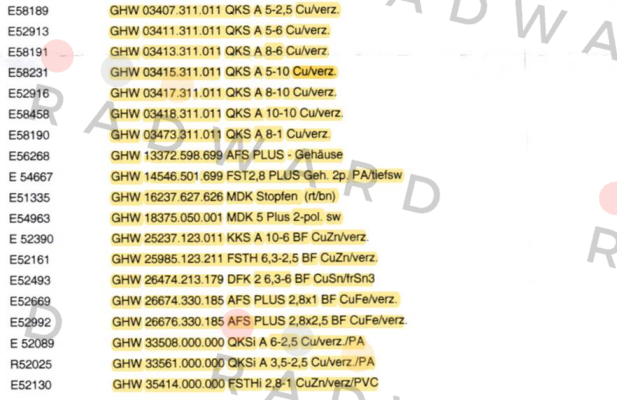 Lear (Grote Hartmann)-GHW 03407.311.011 (1 pack - 2.500,00 pcs.) price