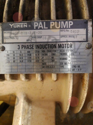 Yuken-PM 37 -01B -3.7-20 obsolete, replacement   PM37-01B-3,7-30 price