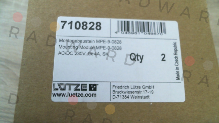 Luetze-710828 / MPE-9 250V KL price