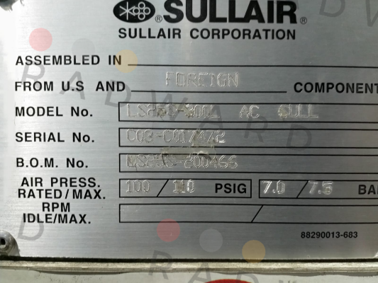 Sullair-Model: LS25S-300L  02250100-42 price