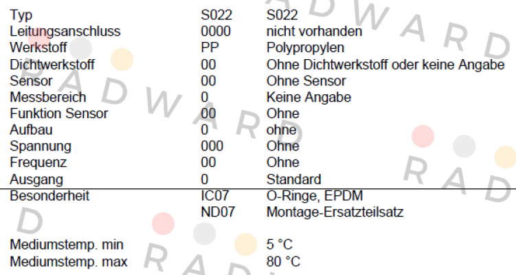 Burkert-P/N: 00561230, Type: S022-0000-PP00-00-0-00-0-000/00-0 * IC07+ND07 price