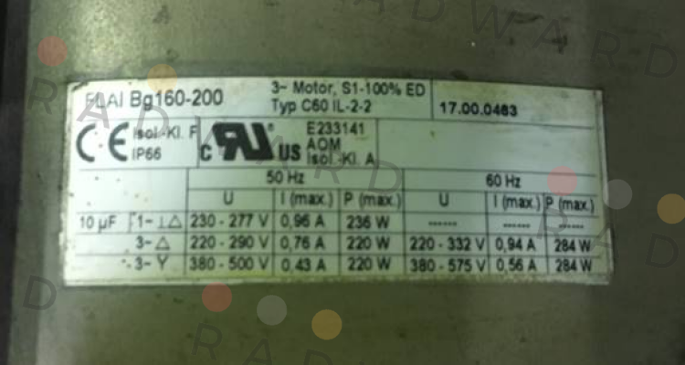 Wistro-TYP C60 IL-22, FLAI BG 160-200,(17.00.0463) price