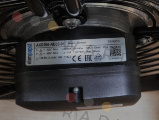 EBM Papst-A4D500AE0301 price