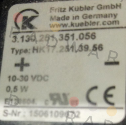 Kübler-3.130.251.351.056 price