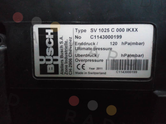 Busch-SV 1025 C 000 1KXX price