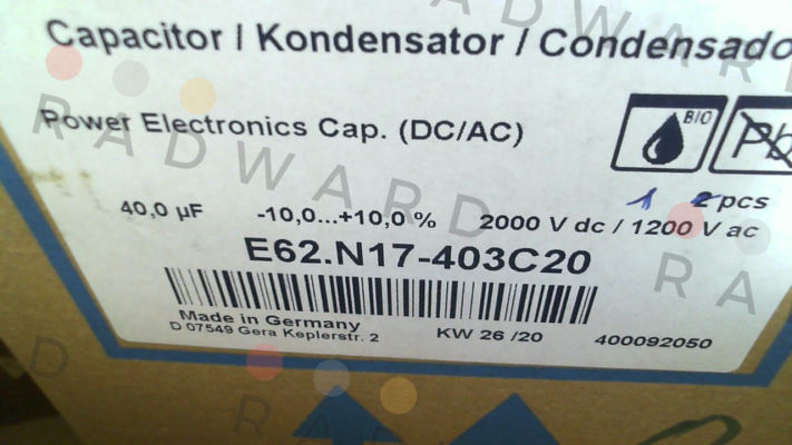 Electronicon-E62.N17-403C20 40μF price