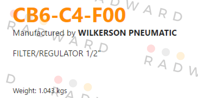 Wilkerson-CB6-C4-F00 price